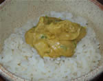Coconut Rice with Peanut Butter and Curry Plant
