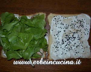 Sandwich 3: lettuce and nigella