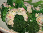 Broccoli salad with vinaigrette