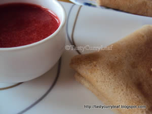 Vegan Buckwheat Crepes with Strawberry Coulis
