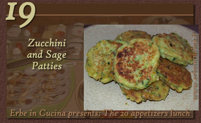 Zucchini and sage patties