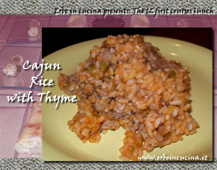Cajun rice with thyme