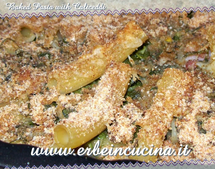 Baked pasta with caliceddi