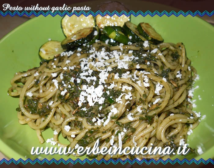 Pesto without garlic pasta