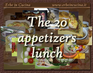 The 20 appetizers lunch